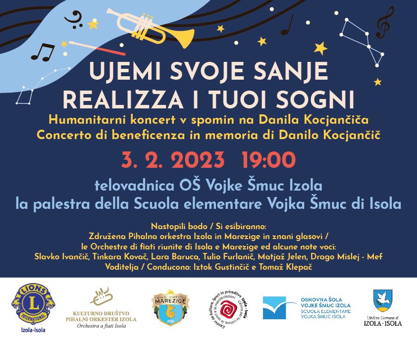 Ujemi svoje sanje: Humanitarni koncert v spomin Danila Kocjančiča
