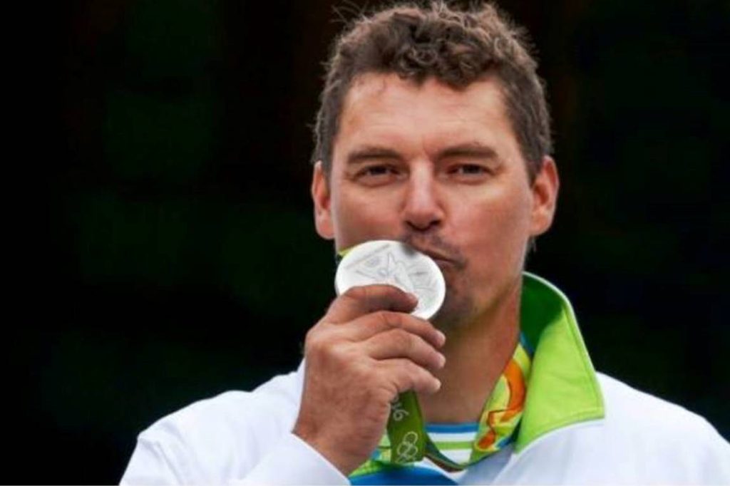 Sprejem srebrnega olimpijca Vasilija Žbogarja