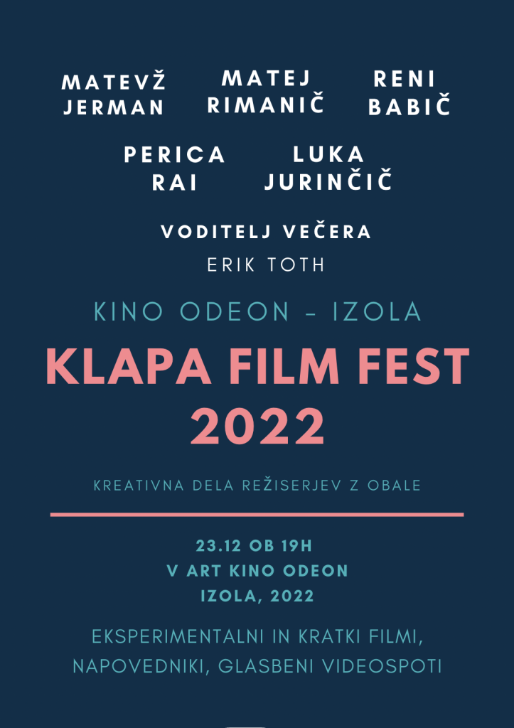 KLAPA FILM FEST 2022 – FIlmski večer