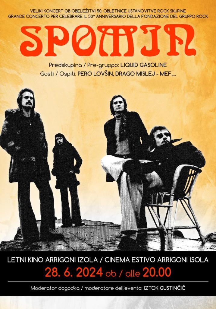 Veliki koncert ob 50. obletnici ustanovitve rock skupine Spomini