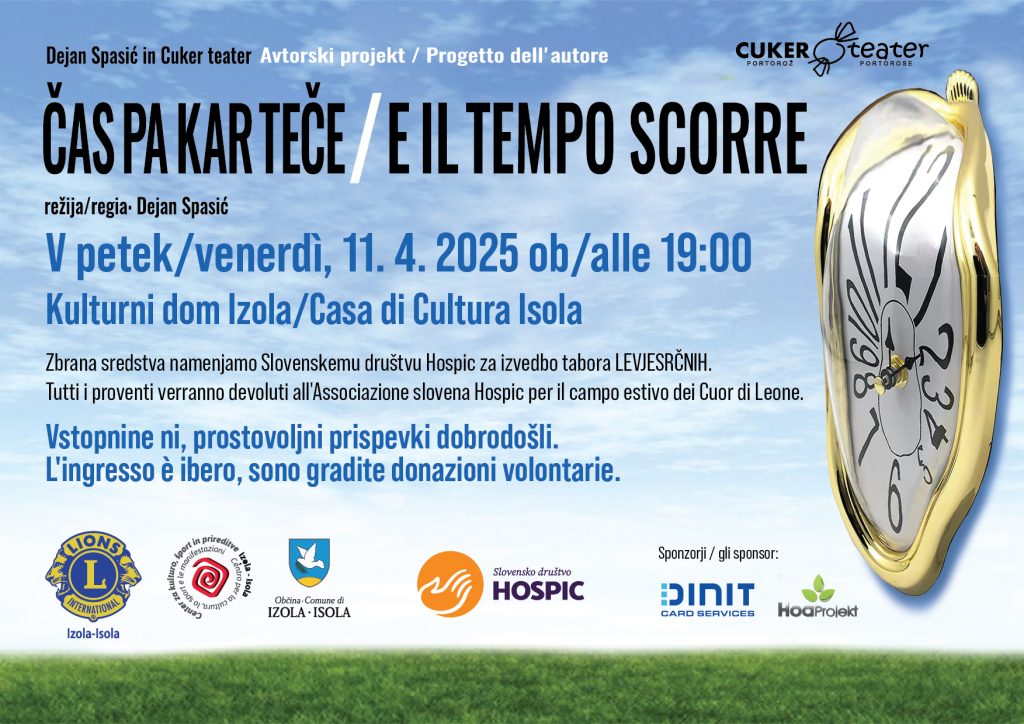 Dobrodelna gledališka predstava: ČAS PA ŠE KAR TEČE