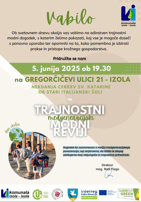 TRAJNOSTNA MEDGENERACIJSKA MODNA REVIJA