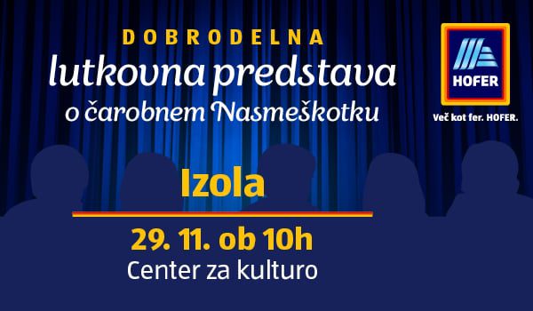 DOBRODELNA LUTKOVNA PREDSTAVA O ČAROBNEM NASMEŠKOTKU