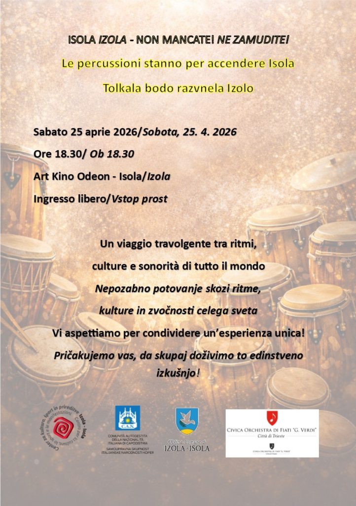 Ritem sveta v Izoli: brezplačni koncert zasedbe World Percussion Group